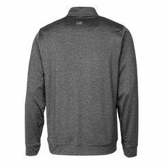 Detroit Lions Cutter & Buck Helmet Stealth Heathered Quarter-Zip Pullover Top Gray