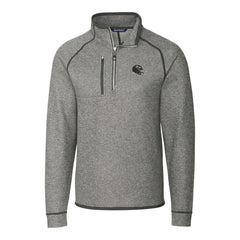Baltimore Ravens Cutter & Buck Helmet Mainsail Sweater-Knit Half-Zip Pullover Jacket Silver