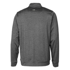 Green Bay Packers Cutter & Buck Helmet Stealth Heathered Quarter-Zip Pullover Top Gray