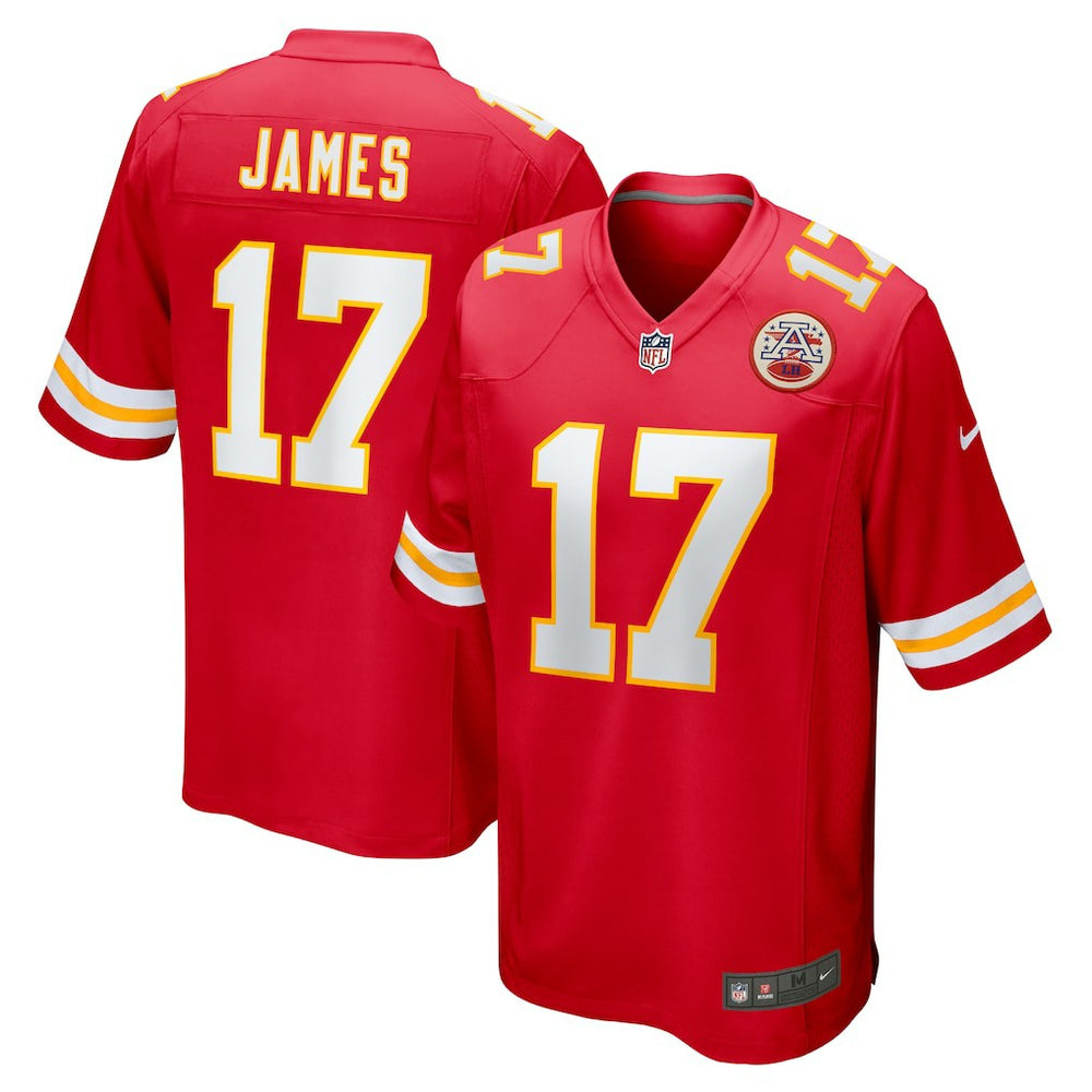 NFL Richie James Kansas City Chiefs Game Jersey - Red