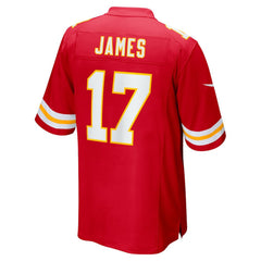 NFL Richie James Kansas City Chiefs Game Jersey - Red
