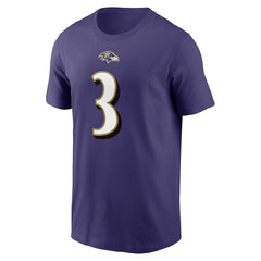 Odell Beckham Jr. Baltimore Ravens Player Name & Number T-Shirt Purple