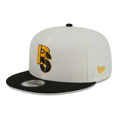 Pittsburgh Steelers New Era City Originals 9FIFTY Snapback Hat Cream/Black