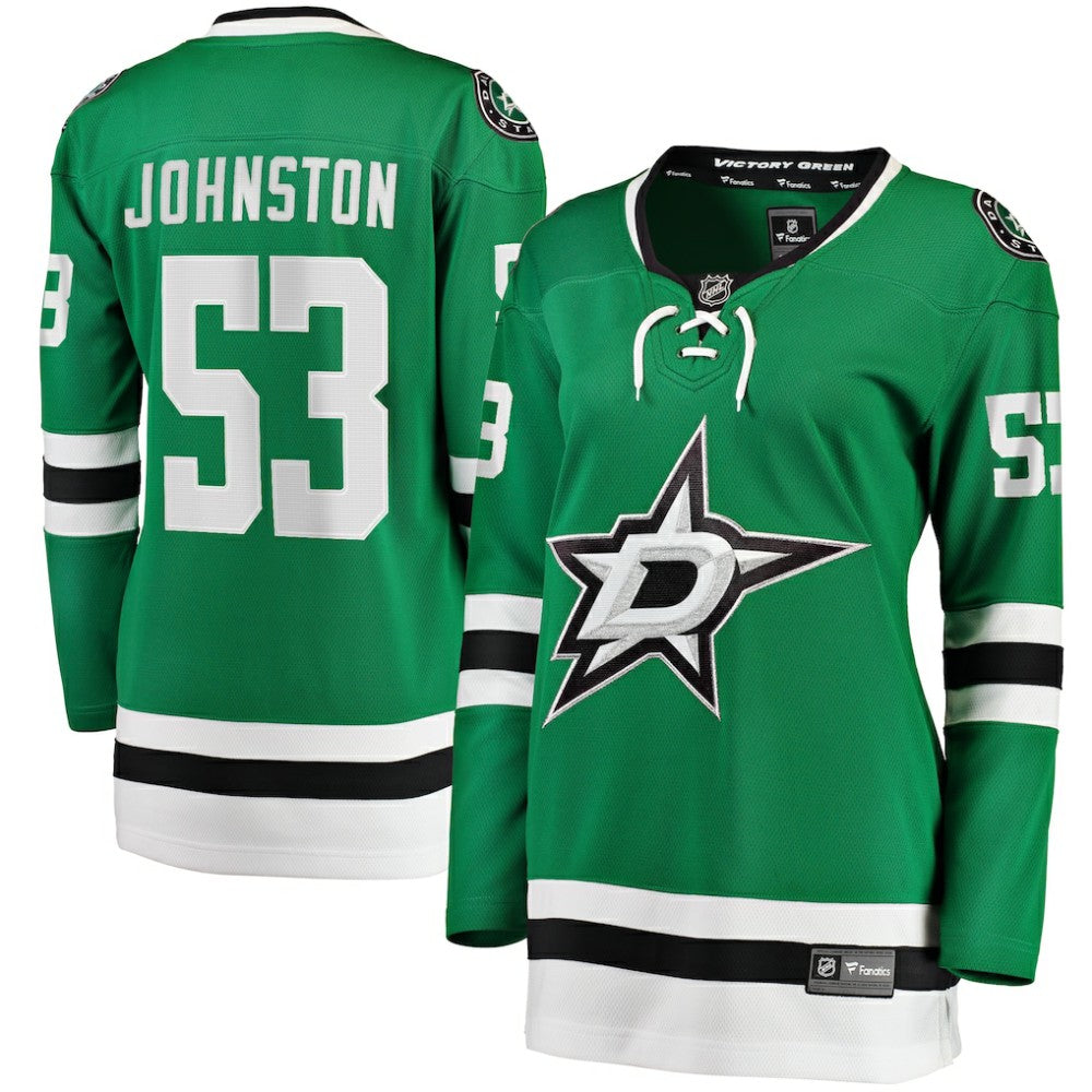 NHL Wyatt Johnston Dallas Stars Fanatics Women's Home Breakaway Player Jersey - Kelly Green