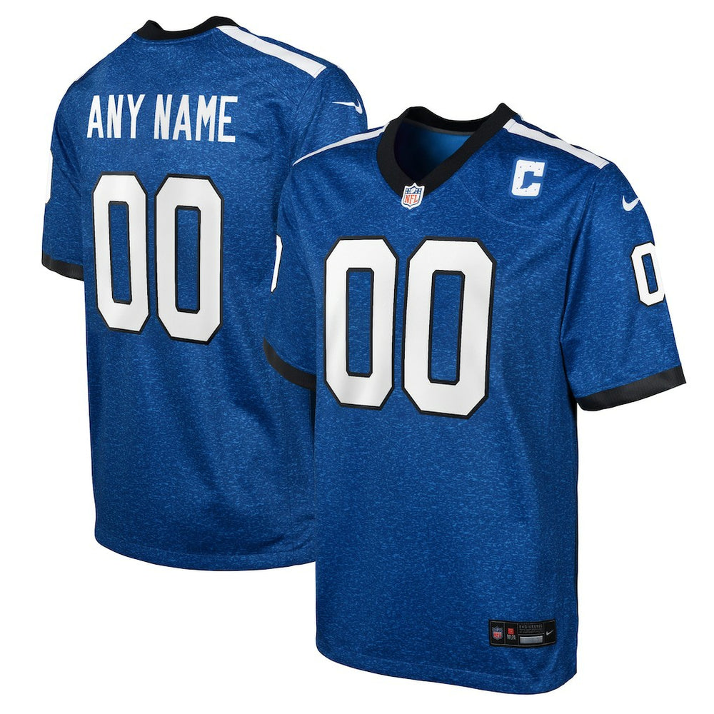 NFL Indianapolis Colts Youth Indiana Nights Alternate Custom Game Jersey - Blue
