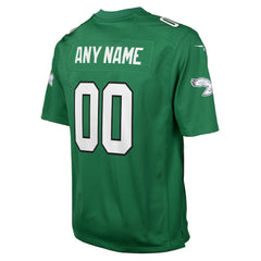 NFL Philadelphia Eagles Youth Alternate Custom Game Jersey - Kelly Green