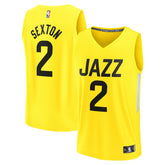 NBA Collin Sexton Utah Jazz Youth Fast Break Player Jersey - Icon Edition - Yellow