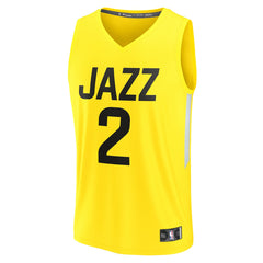 NBA Collin Sexton Utah Jazz Youth Fast Break Player Jersey - Icon Edition - Yellow