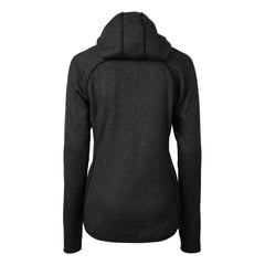 Detroit Lions Cutter & Buck Women's Helmet Logo Mainsail Sweater-Knit Full-Zip Hoodie Charcoal