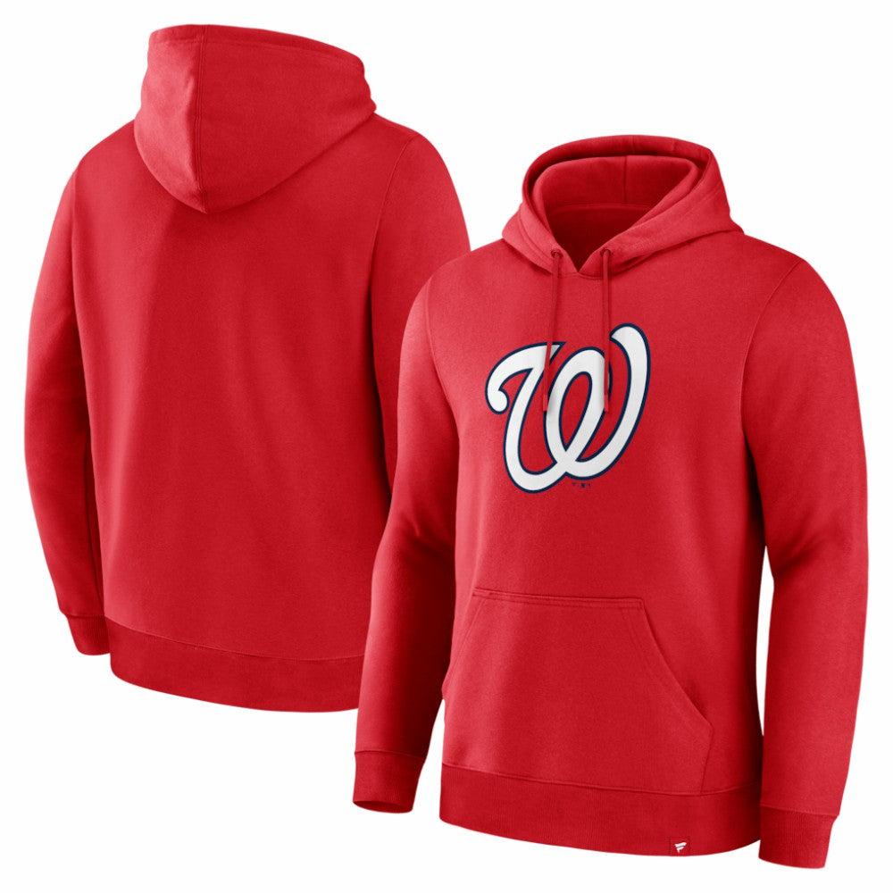 Washington Nationals Fanatics Primary Logo Legacy Hoodie - Red Hoodies
