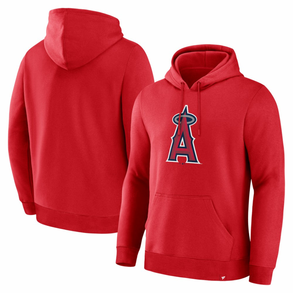 Los Angeles Angels Fanatics Primary Logo Legacy Hoodie - Red Hoodies