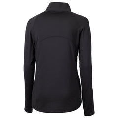 Arizona Cardinals Cutter & Buck Women's Helmet Logo Adapt Eco Knit Stretch Recycled Half-Zip Pullover Top Black