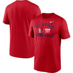 St. Louis Cardinals Nike 2023 MLB World Tour: London Series Legend Performance T-Shirt - Red T-shirts