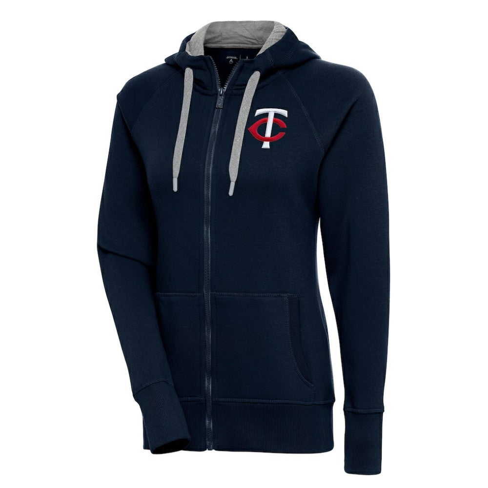 Minnesota Twins Antigua Women's Victory Full-Zip Hoodie - Navy Hoodies