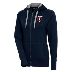 Minnesota Twins Antigua Women's Victory Full-Zip Hoodie - Navy Hoodies