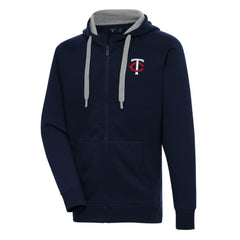 Minnesota Twins Antigua Victory Full-Zip Hoodie - Navy Hoodies