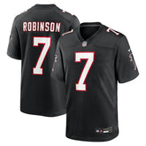 NFL Bijan Robinson Atlanta Falcons Throwback Game Jersey - Black