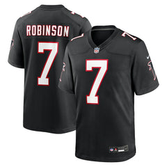 NFL Bijan Robinson Atlanta Falcons Throwback Game Jersey - Black
