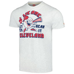 Cleveland Guardians Homage Doodle Collection We Are Cleveland Tri-Blend T-Shirt - Gray T-shirts