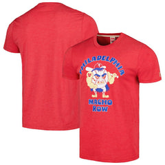 Philadelphia Phillies Homage Doodle Collection Macho Row Tri-Blend T-Shirt - Red T-shirts