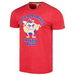 Philadelphia Phillies Homage Doodle Collection Macho Row Tri-Blend T-Shirt - Red T-shirts