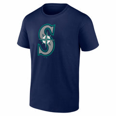 Seattle Mariners Logo Athletic Official Logo T-Shirt - Navy T-shirts