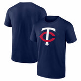 Minnesota Twins Logo Athletic Official Logo T-Shirt - Navy T-shirts