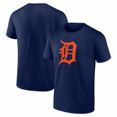Detroit Tigers Logo Athletic Official Logo T-Shirt - Navy T-shirts