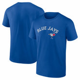 Toronto Blue Jays Logo Athletic Wordmark T-Shirt - Royal T-shirts