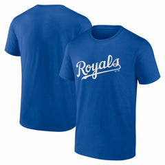 Kansas City Royals Logo Athletic Wordmark T-Shirt - Royal T-shirts