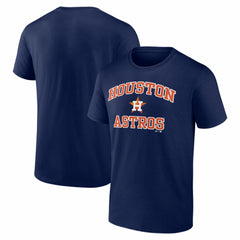 Houston Astros Logo Athletic Heart and Soul T-Shirt - Navy T-shirts