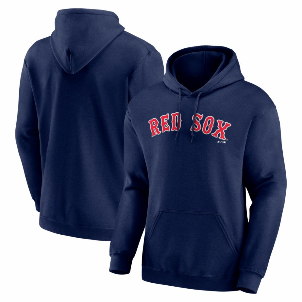 Boston Red Sox Logo Athletic Wordmark Hoodie - Navy Hoodies