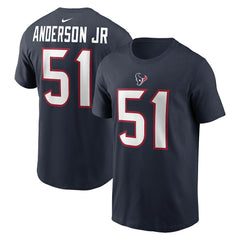 Will Anderson Jr. Houston Texans Player Name & Number T-Shirt Navy