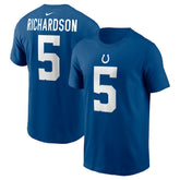 Anthony Richardson Indianapolis Colts Player Name & Number T-Shirt Royal