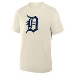 Detroit Tigers Fanatics Primary Logo Legacy T-Shirt - Cream T-shirts