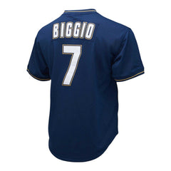 MLB Craig Biggio Houston Astros Mitchell & Ness 1991 Cooperstown Collection Mesh Pullover Jersey - Navy
