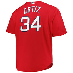 MLB David Ortiz Boston Red Sox Mitchell & Ness Big & Tall Cooperstown Mesh Batting Practice Jersey - Red