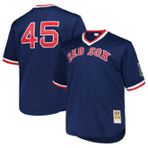 MLB Pedro Martinez Boston Red Sox Mitchell & Ness 1999 Cooperstown Collection Mesh Pullover Jersey - Navy