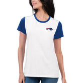 Buffalo Bills G-III 4Her by Carl Banks Women's Fashion Illustration T-Shirt White/Royal