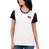 Cincinnati Bengals G-III 4Her by Carl Banks Women's Fashion Illustration T-Shirt White/Black
