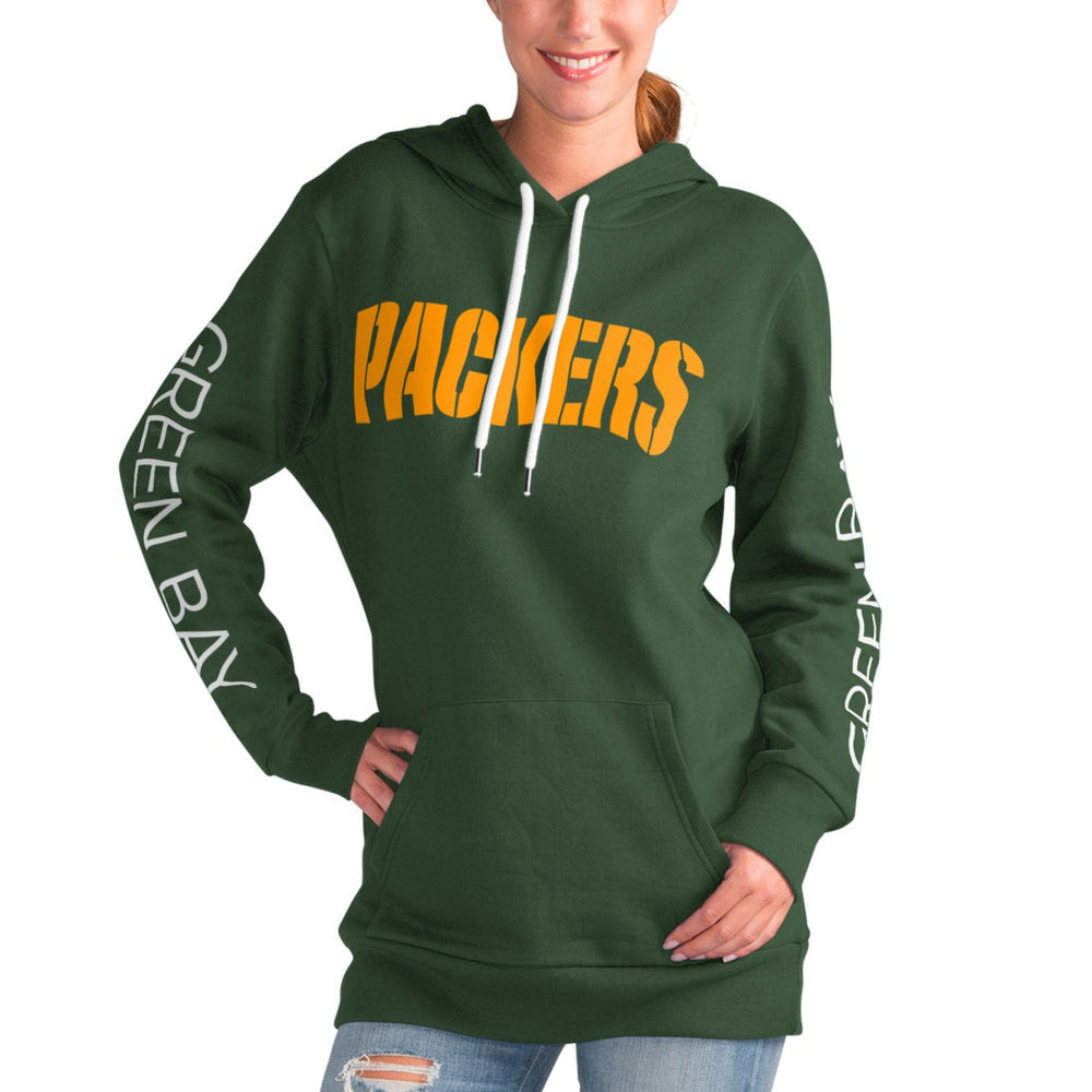 Green Bay Packers G-III 4Her by Carl Banks Women's Extra Inning Pullover Hoodie Green