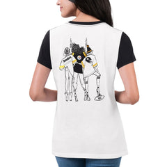 Pittsburgh Steelers G-III 4Her by Carl Banks Women's Fashion Illustration T-Shirt White/Black