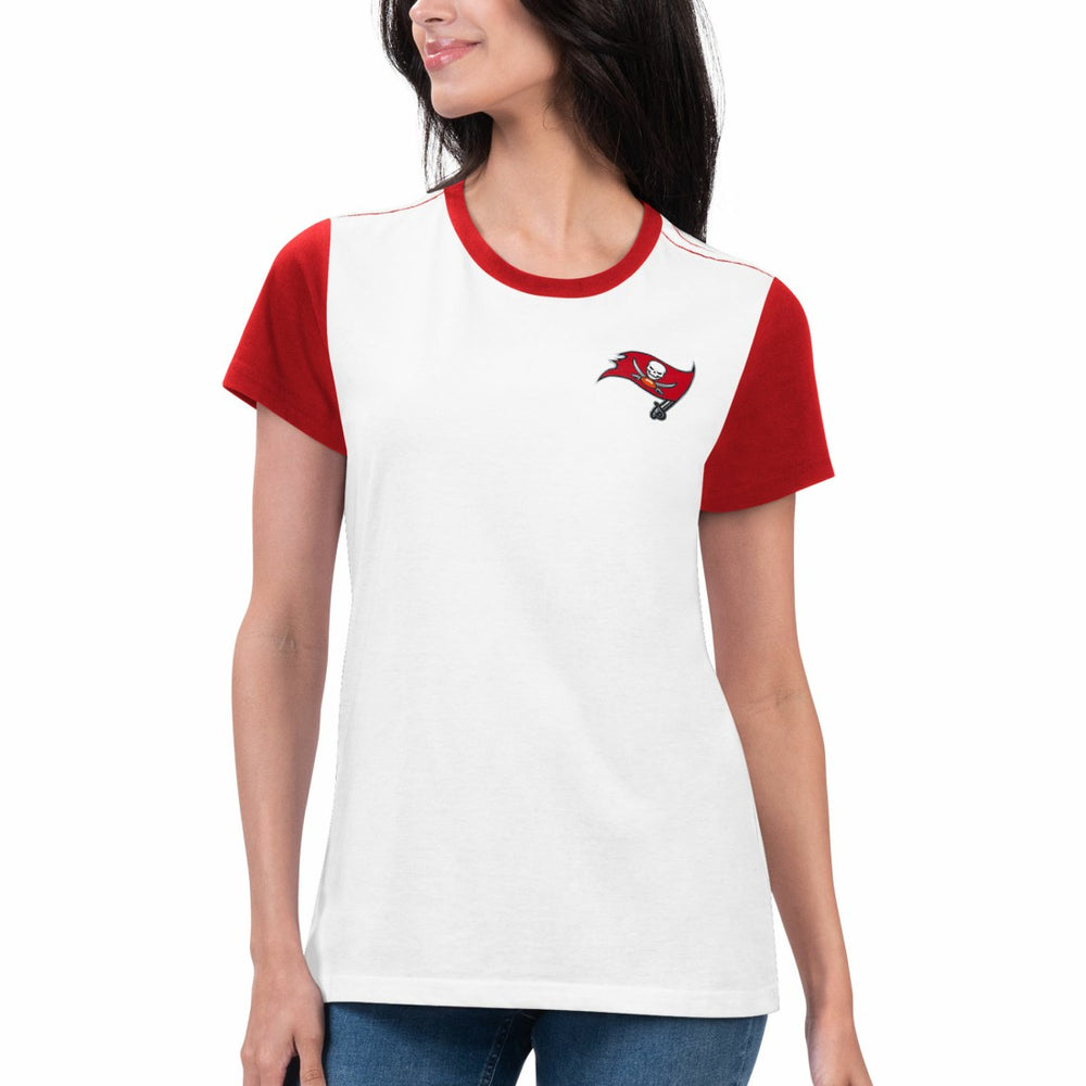 Tampa Bay Buccaneers G-III 4Her by Carl Banks Women's Fashion Illustration T-Shirt White/Red