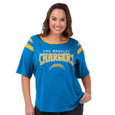 Los Angeles Chargers G-III 4Her by Carl Banks Women's Plus Size Linebacker T-Shirt Light Blue