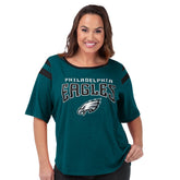 Philadelphia Eagles G-III 4Her by Carl Banks Women's Plus Size Linebacker T-Shirt Green