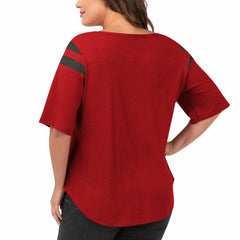 Tampa Bay Buccaneers G-III 4Her by Carl Banks Women's Plus Size Linebacker T-Shirt Red