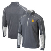 San Diego Padres Columbia Omni-Wick Shotgun 2.0 Quarter-Zip Pullover Top - Charcoal/White Pullover