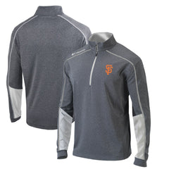 San Francisco Giants Columbia Omni-Wick Shotgun 2.0 Quarter-Zip Pullover Top - Charcoal/White Pullover