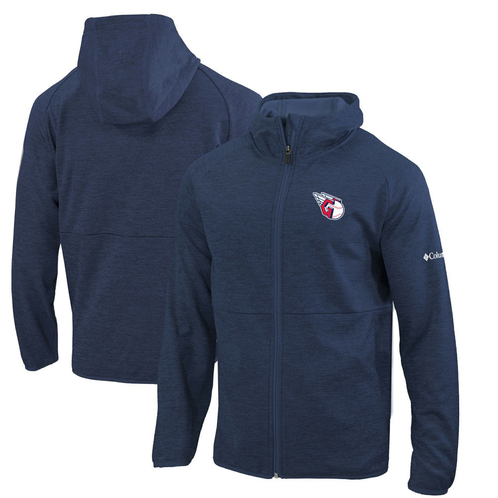 Cleveland Guardians Columbia Omni-Wick It's Time Full-Zip Jacket - Navy Jackets