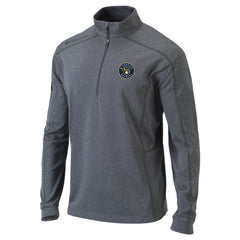Milwaukee Brewers Columbia Omni-Wick Shotgun Quarter-Zip Pullover Top - Heather Gray Pullover